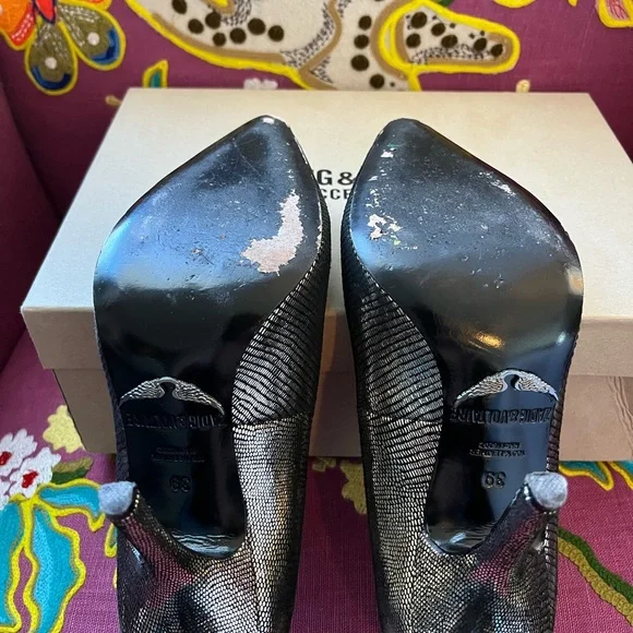 Zadig & Voltaire Gold Shoes Size 39 Women’s 9 - Picture 8 of 13